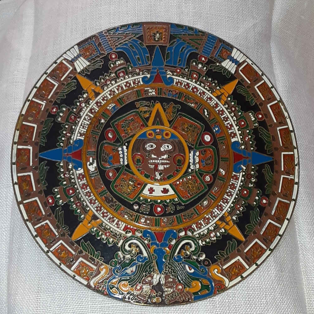 Callander hand painted artisan Aztec sundial